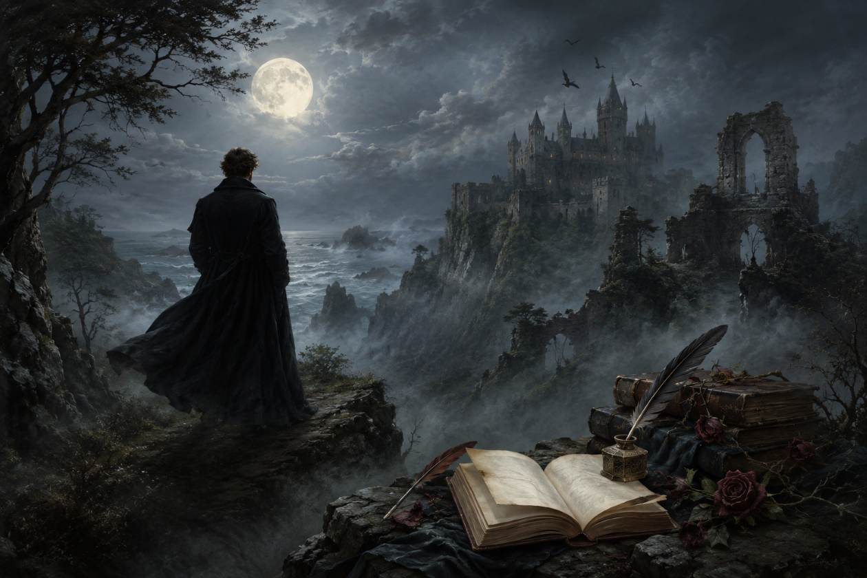 Imagen que representa el romanticismo literario