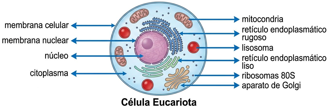 Parte de una célula eucariota