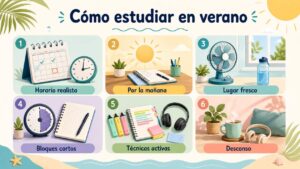 Plan de estudio de verano